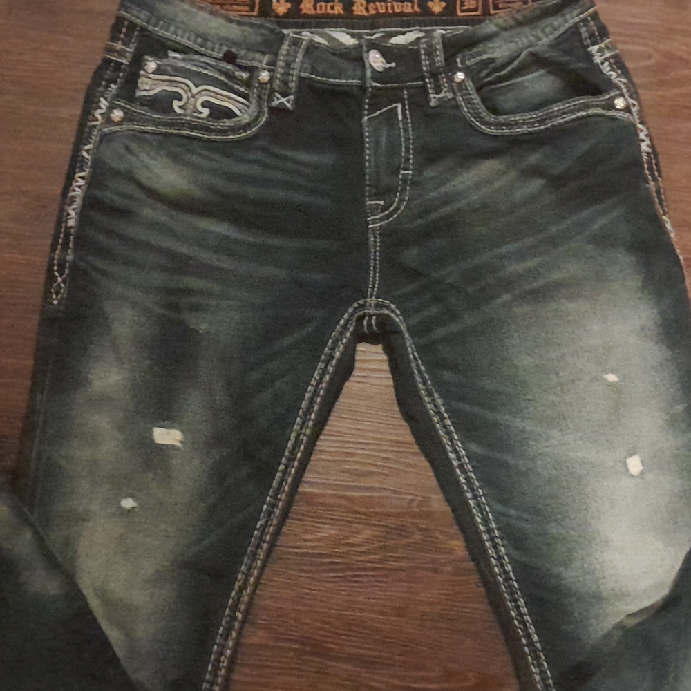 Mens rock revival jeans size 36